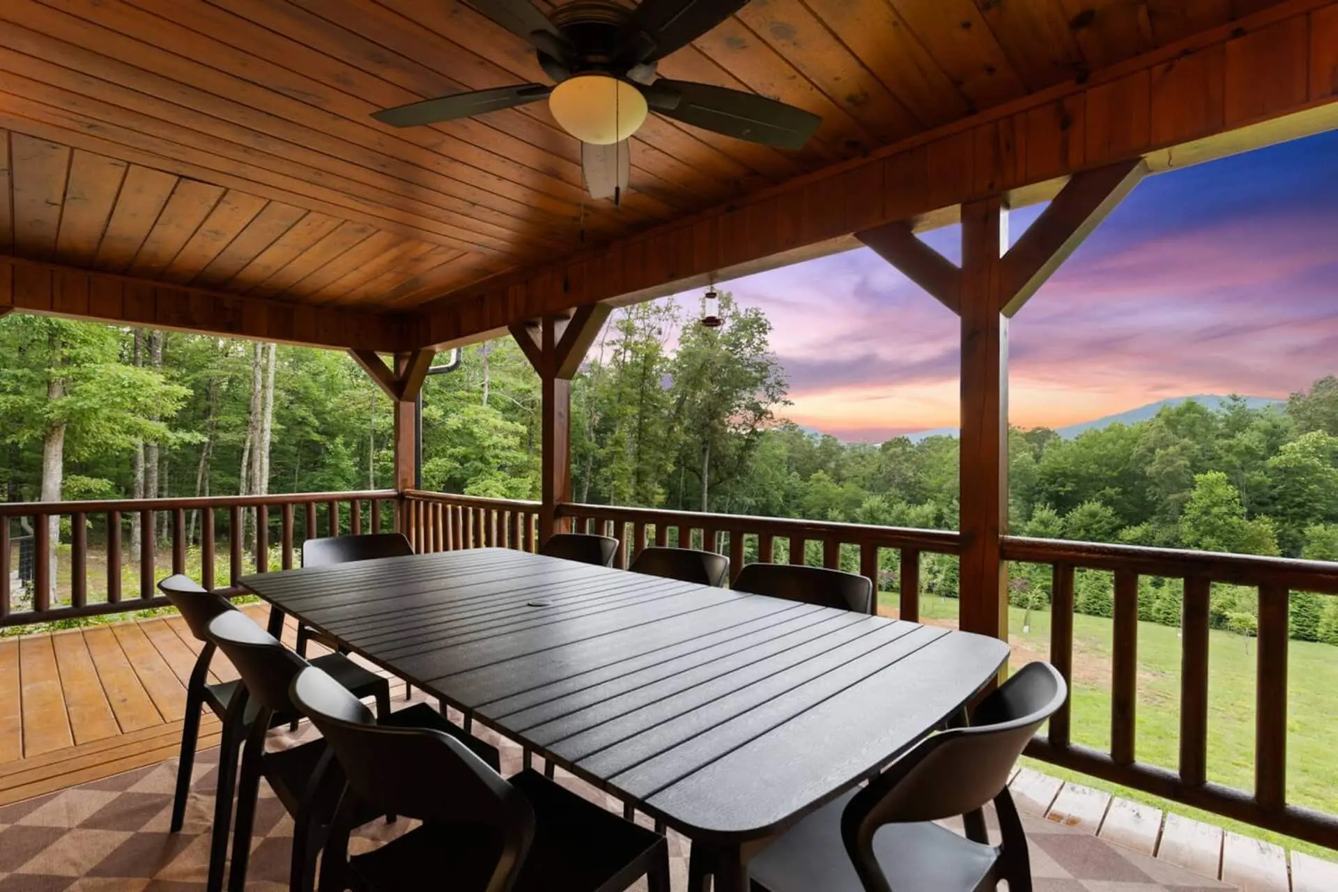 Dining with this view after a day of hiking or biking - it doesn't get better!